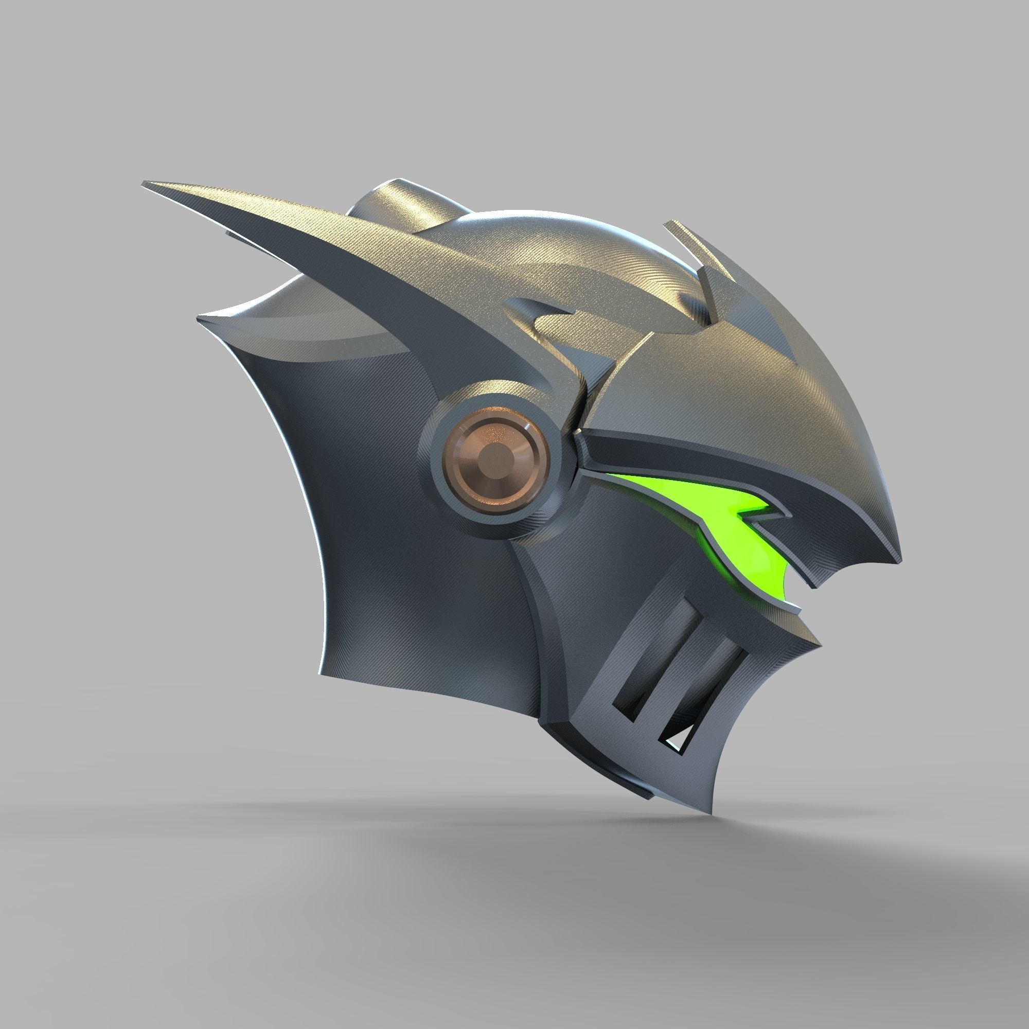 Genji Royal Knight Overwatch 2 Wearable Helmet 3D print model_57