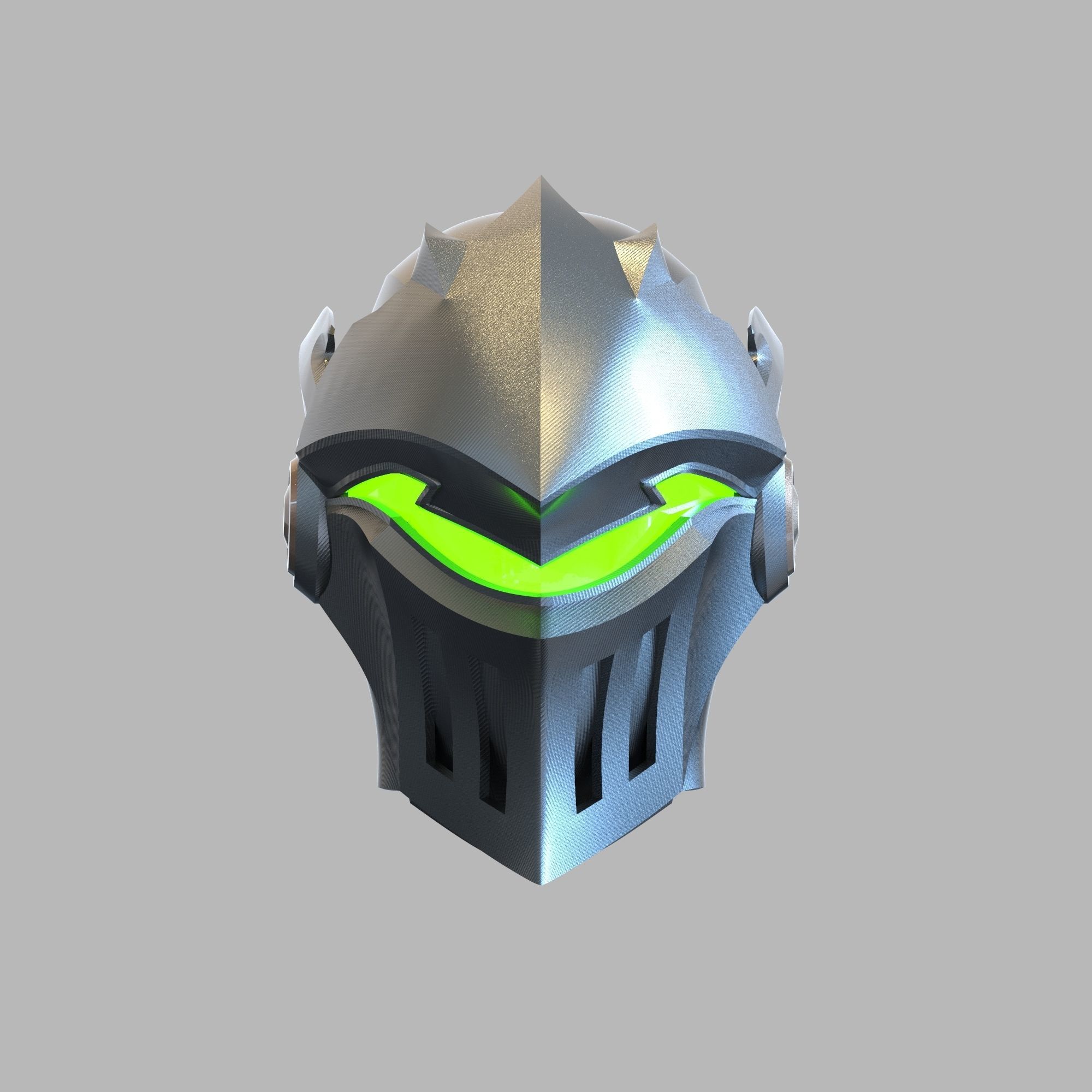 Genji Royal Knight Overwatch 2 Wearable Helmet 3D print model_53