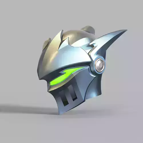 Genji Royal Knight Overwatch 2 Wearable Helmet 3D print model