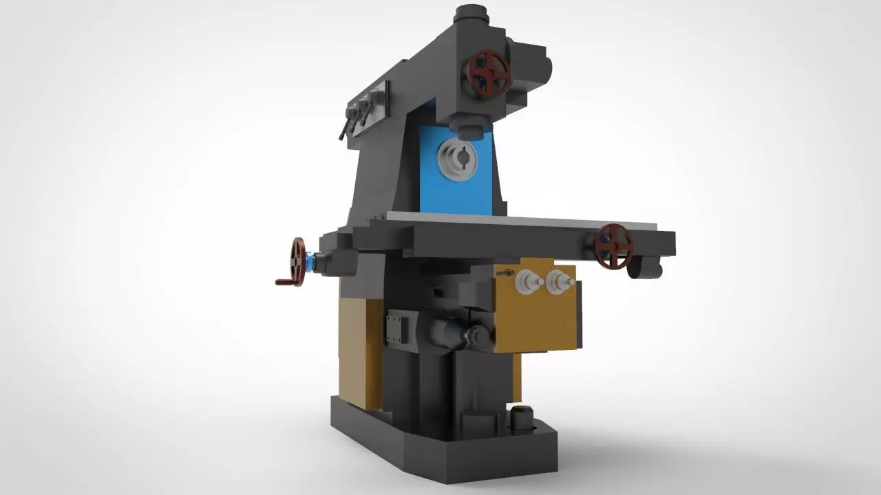 Miling machine 2 3D model_0