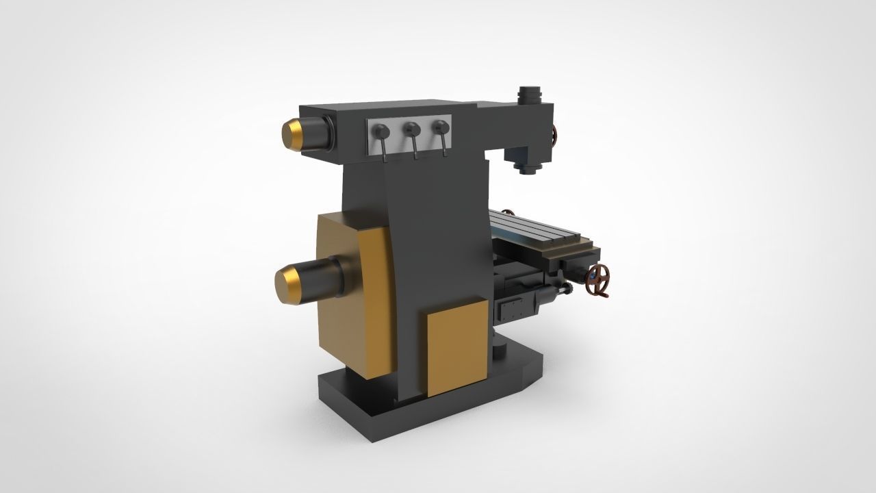 Miling machine 2 3D model_3