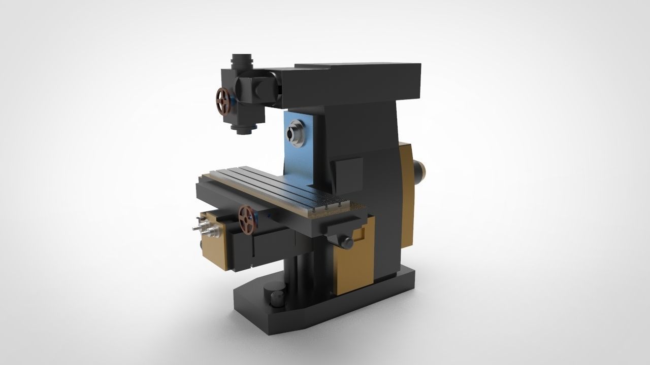 Miling machine 2 3D model_2