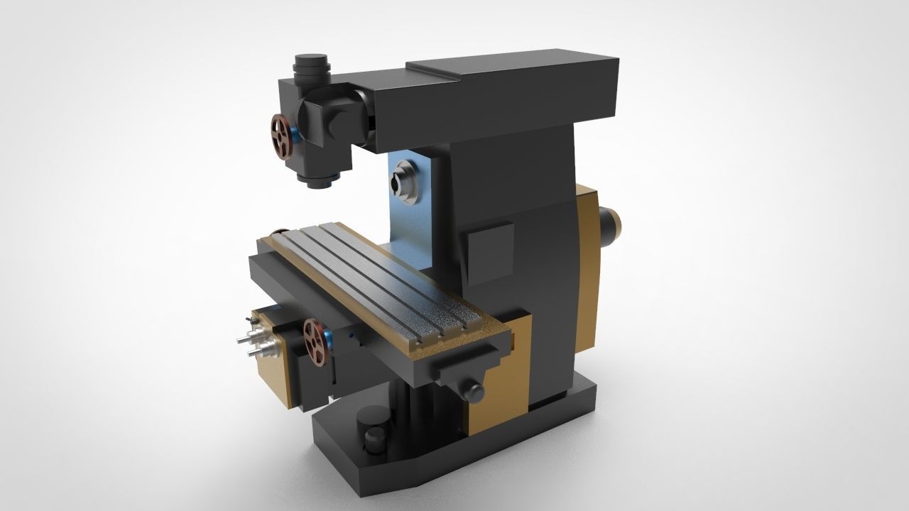 Miling machine 2 3D model_4