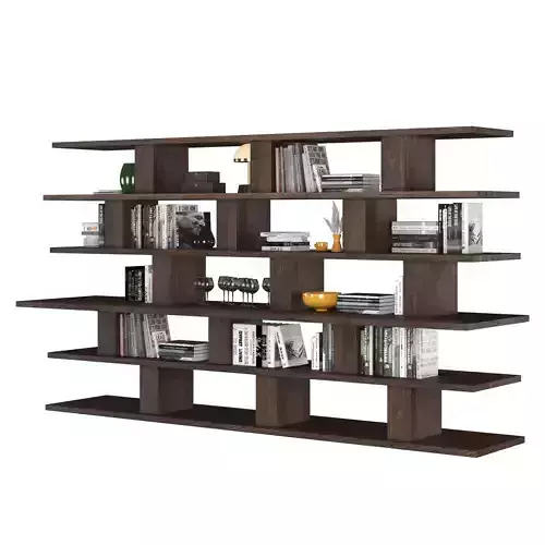 Bookshelf Books in Solid Walnut Wood