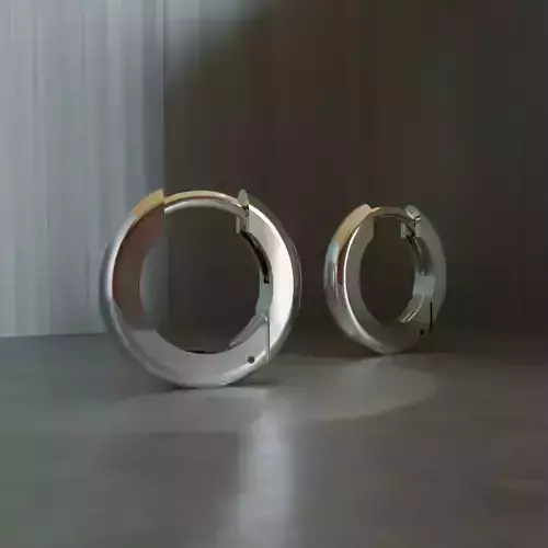 Congo Earrings round edges 3D print model