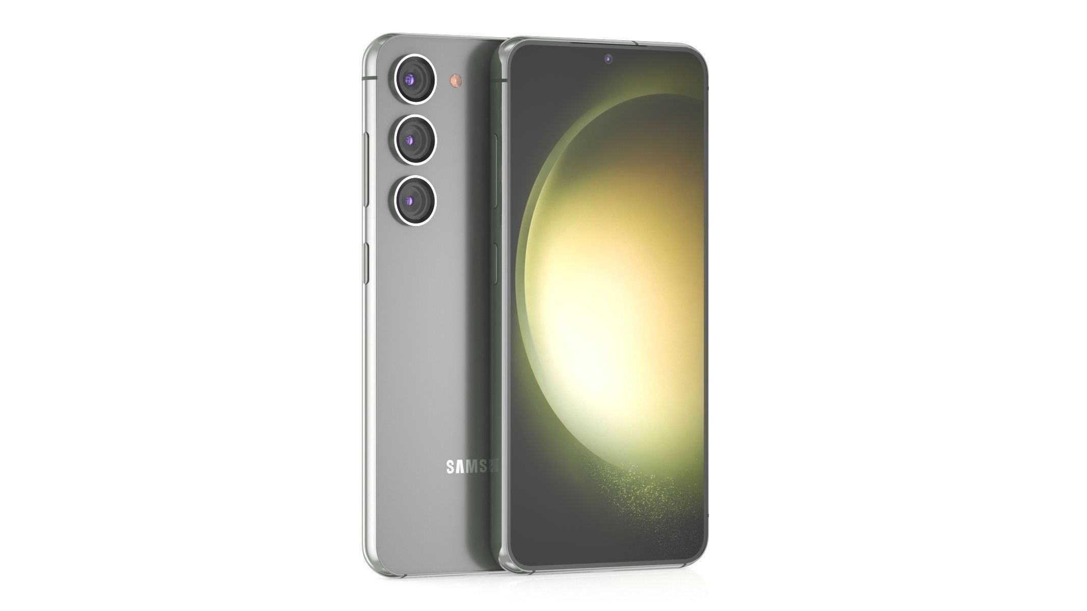 Samsung galaxy S23 Green 3D model_1