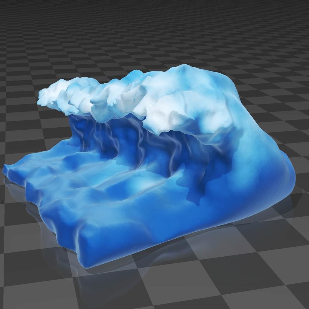 OCEAN WAVE 3D print model_1