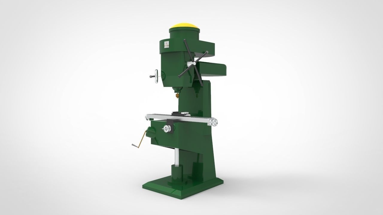 Miling Machine 3 3D model_1