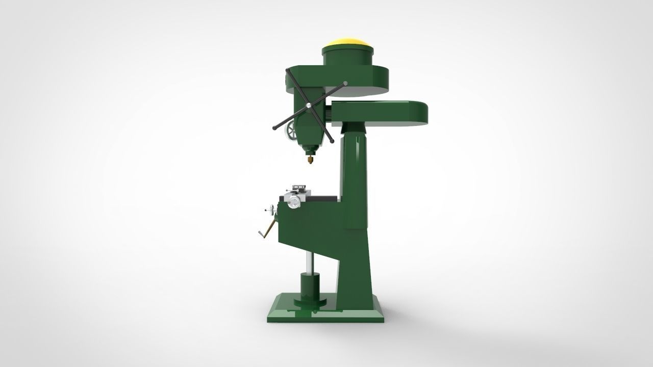 Miling Machine 3 3D model_4