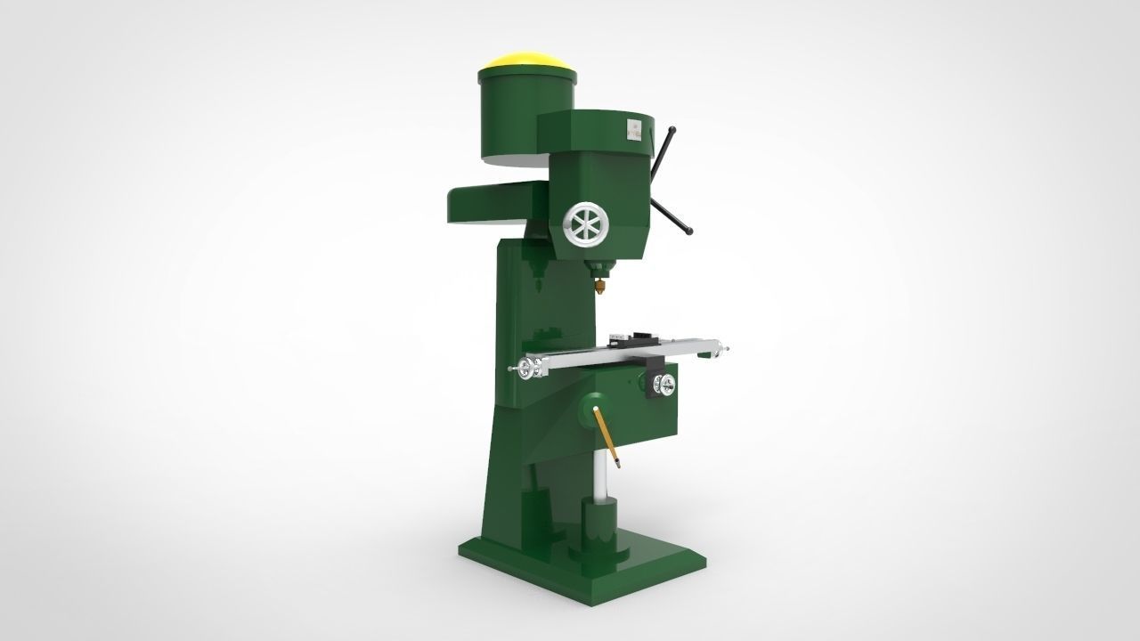 Miling Machine 3 3D model_2