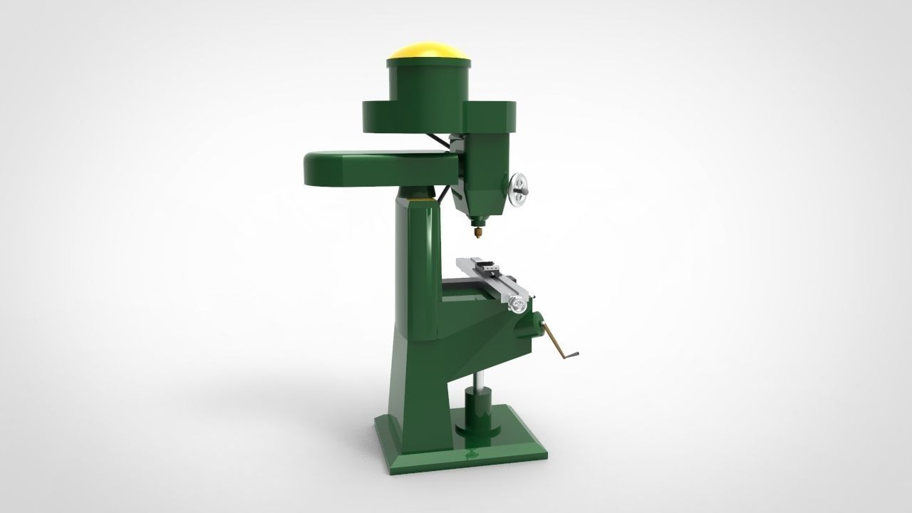 Miling Machine 3 3D model_3