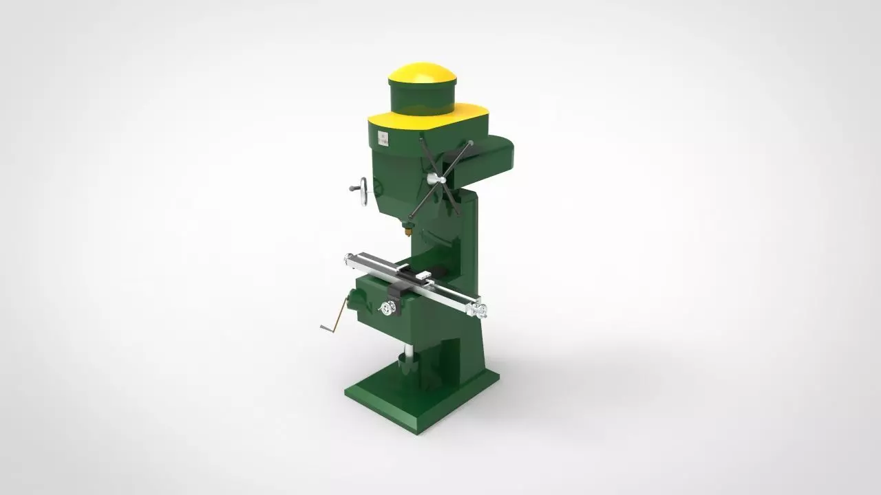Miling Machine 3 3D model_0