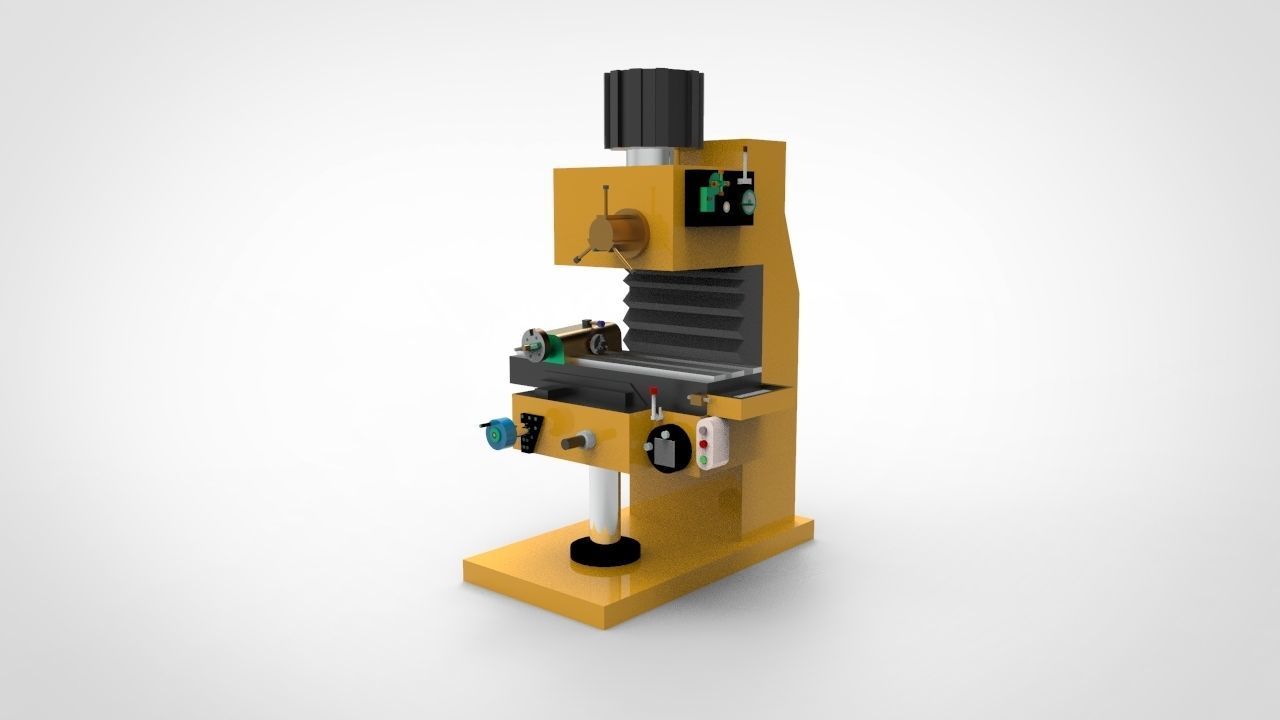 Miling Machine 4 3D model_1