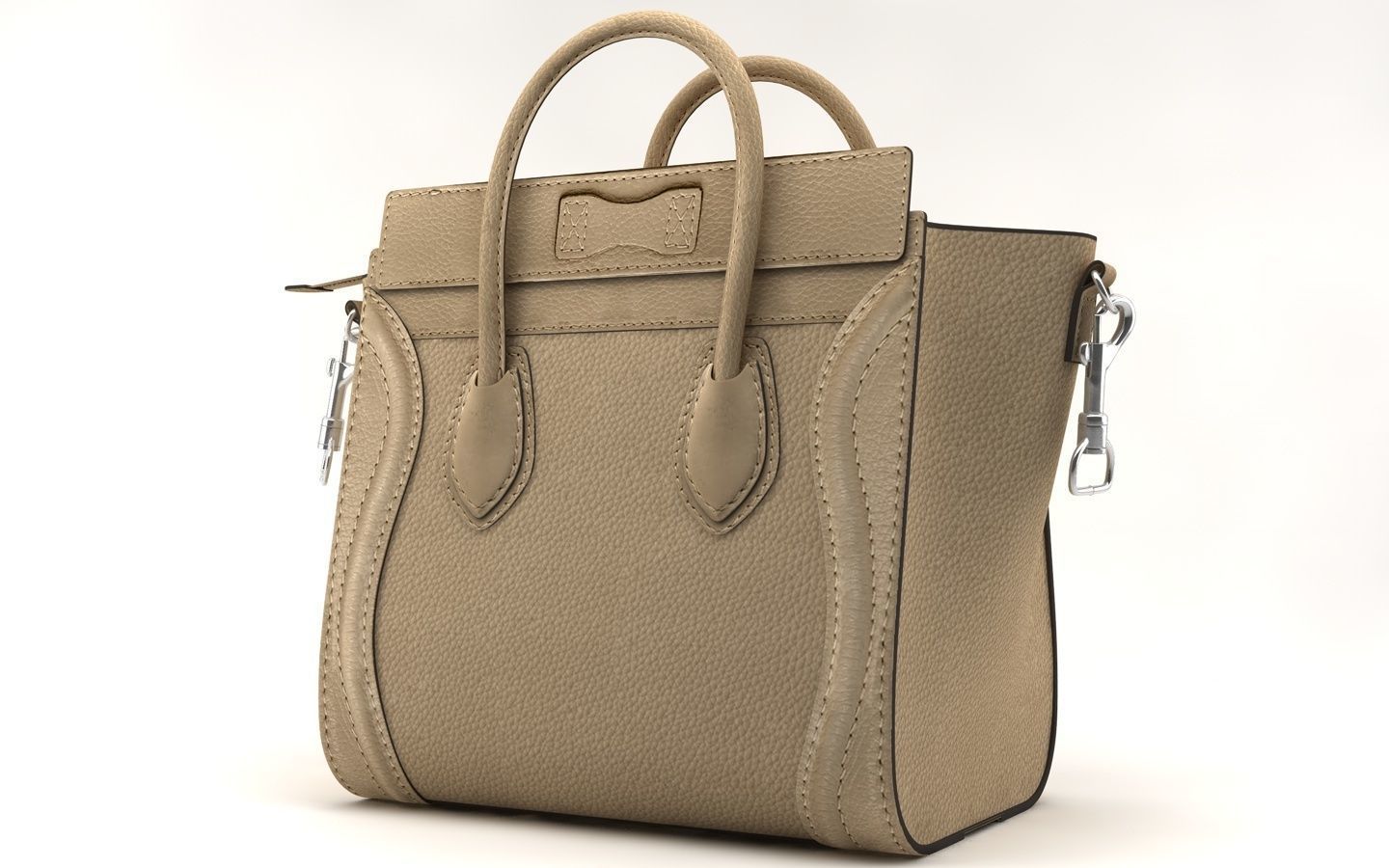 women bag Low-poly 3D model_8