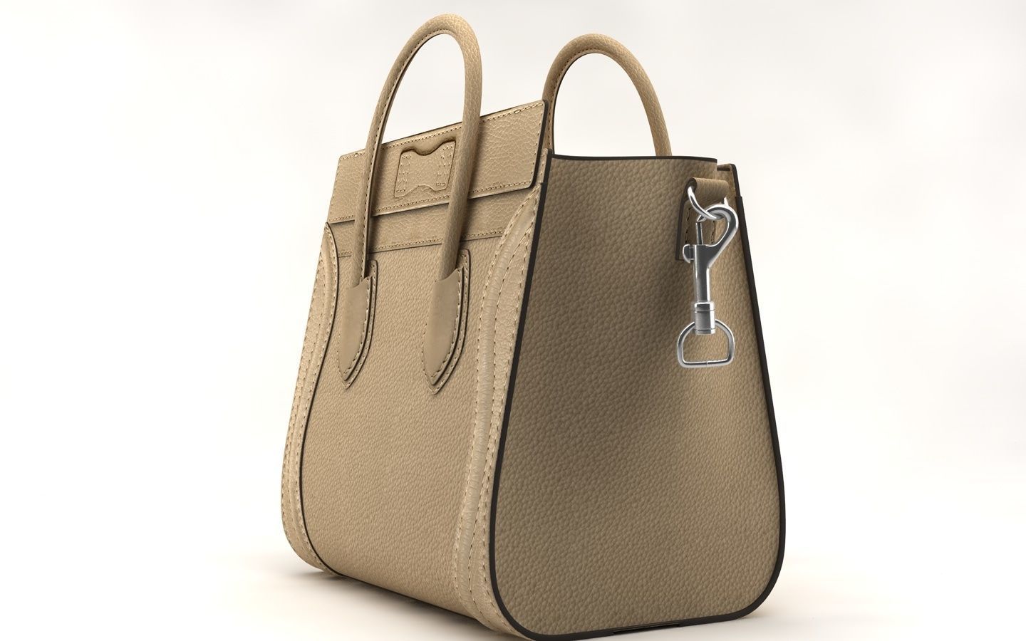 women bag Low-poly 3D model_9