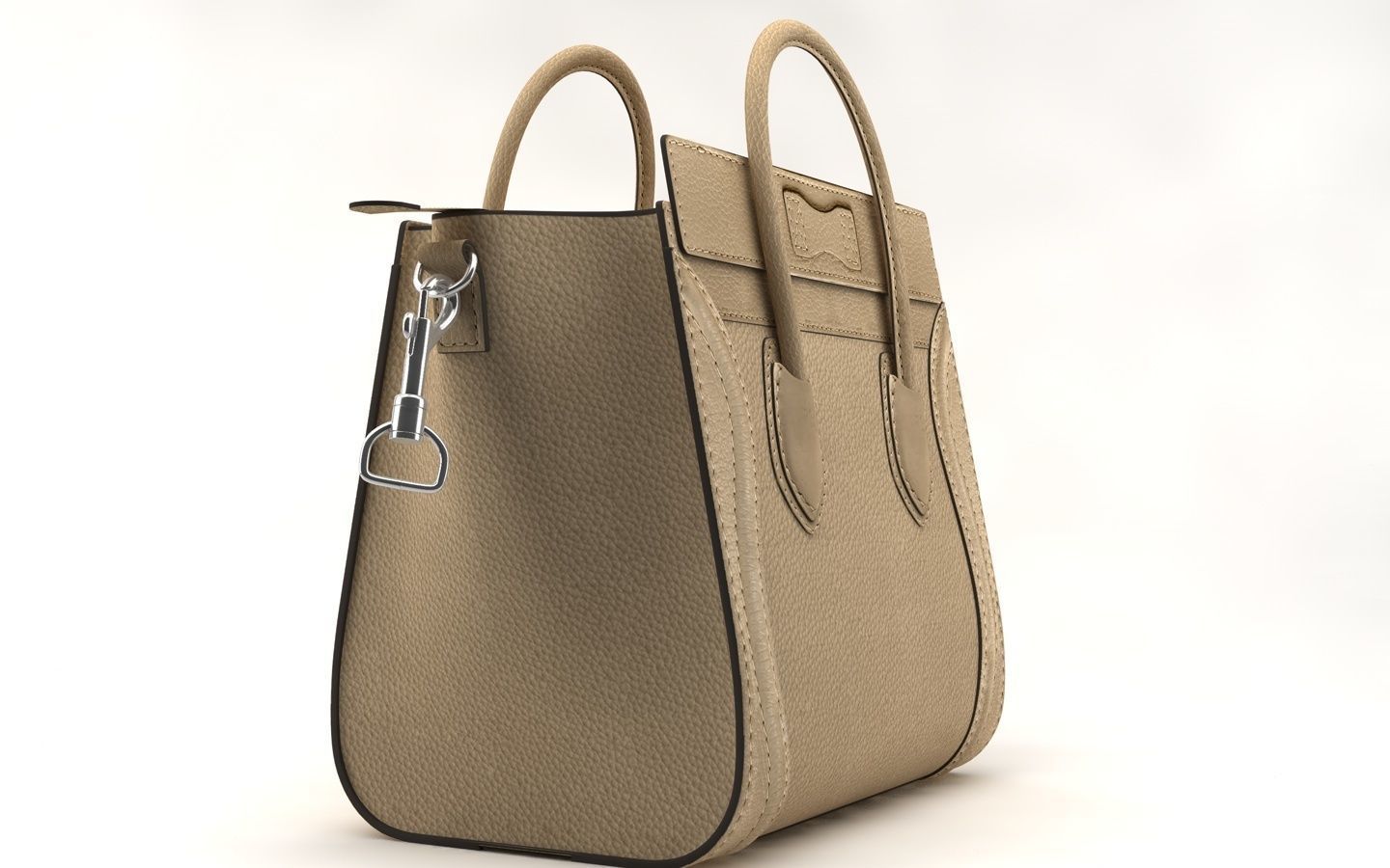 women bag Low-poly 3D model_5