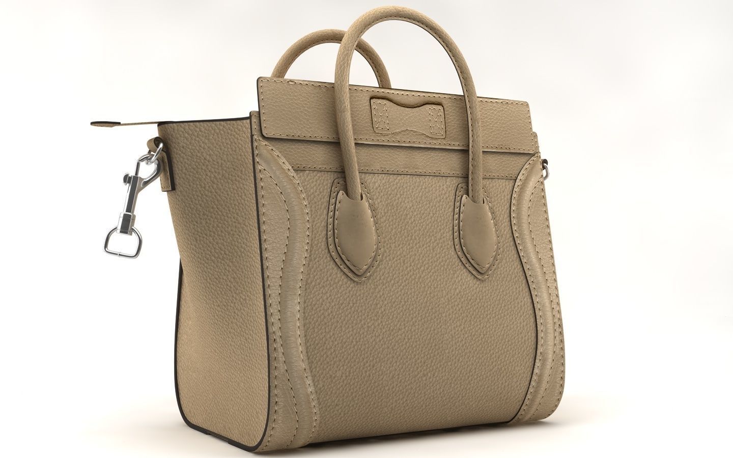 women bag Low-poly 3D model_6