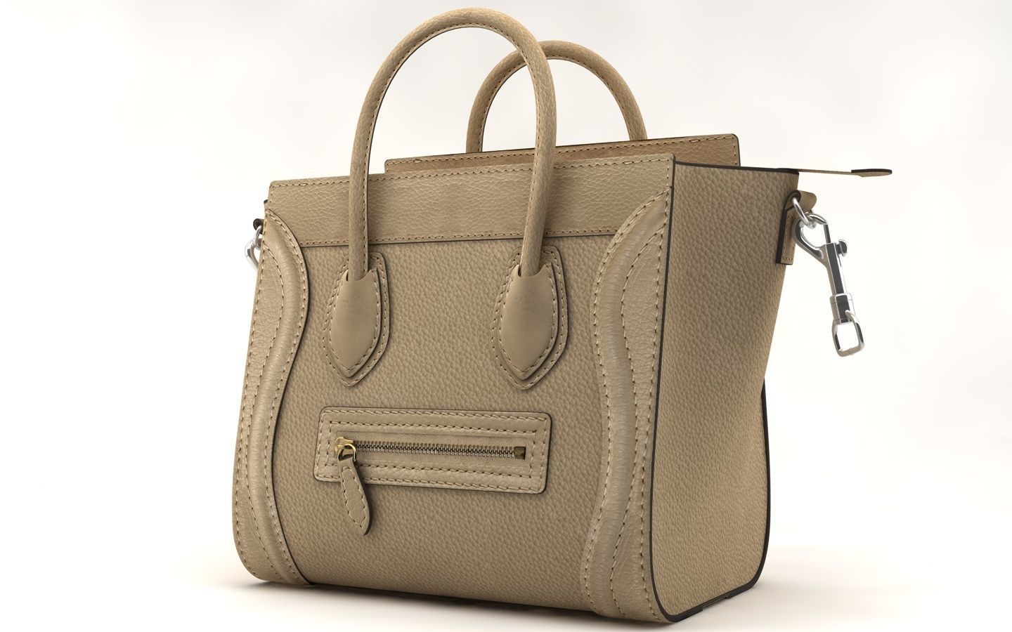 women bag Low-poly 3D model_2