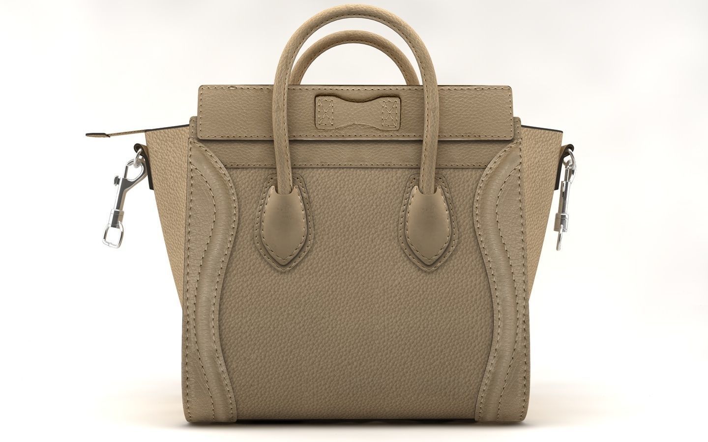 women bag Low-poly 3D model_7