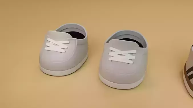 Cartoon shoes 3D model