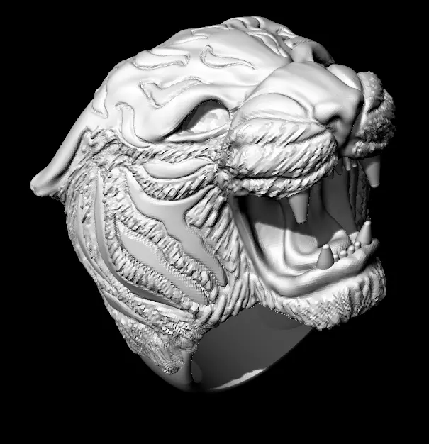 tiger ring 3D print model