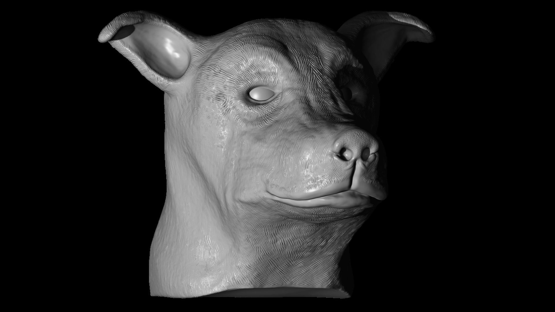 Cute Dog 3D print model_2