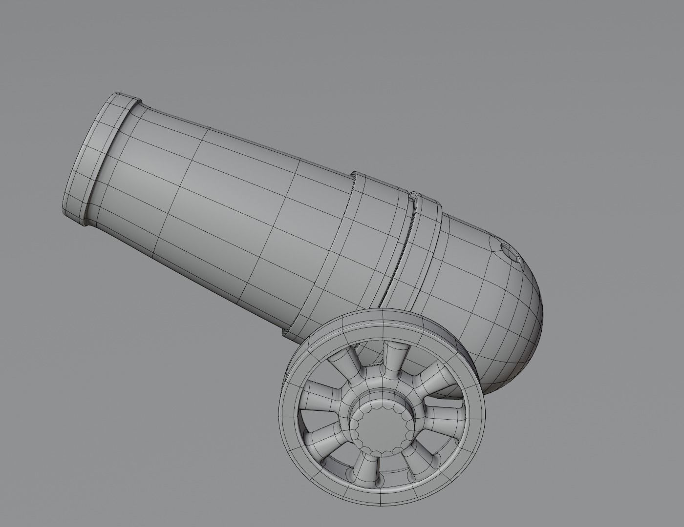 cannon 3D model Low-poly 3D model_9