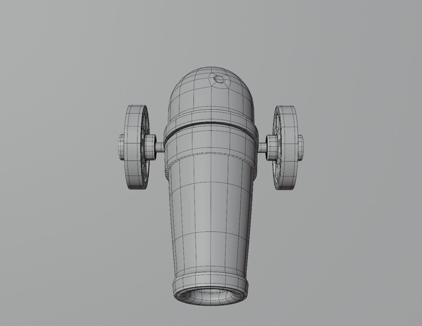 cannon 3D model Low-poly 3D model_7