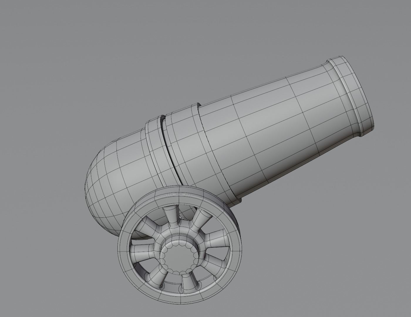 cannon 3D model Low-poly 3D model_8