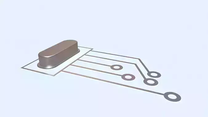 Circuit Board Element Low-poly 3D model