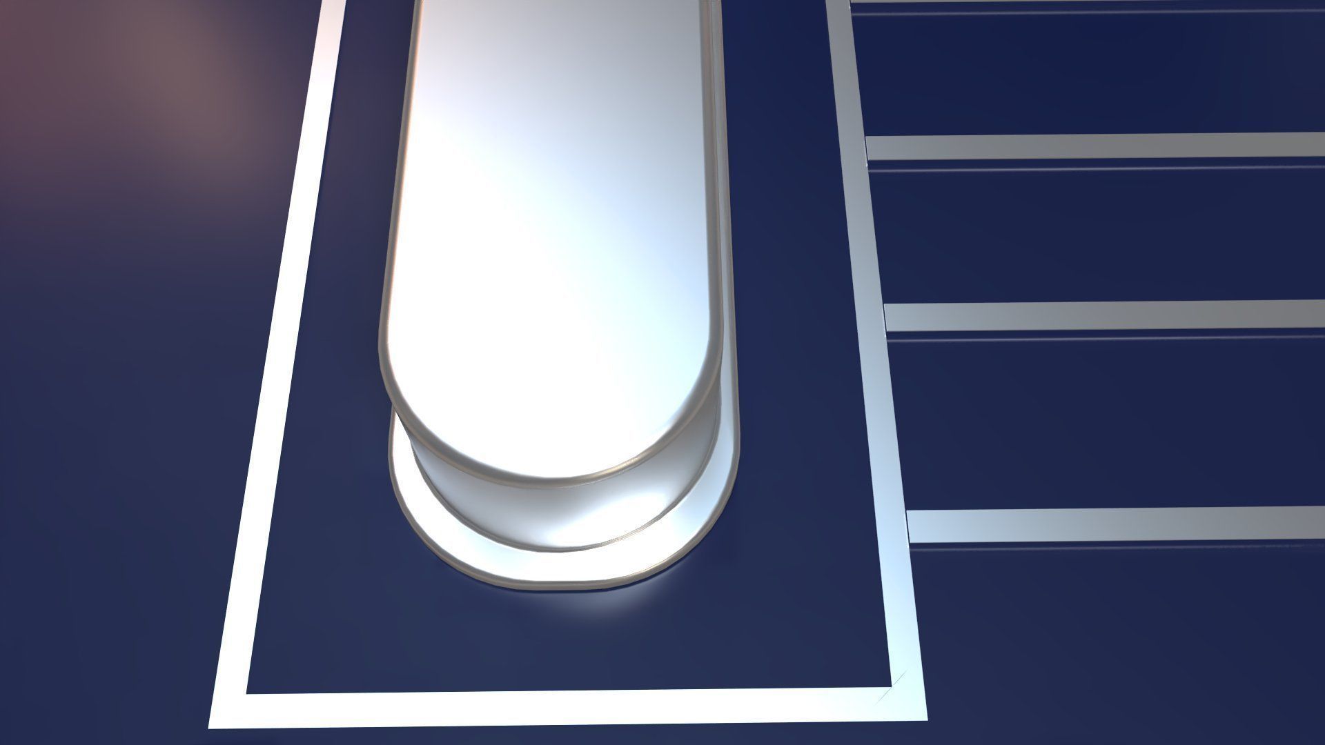 Circuit Board Element Low-poly 3D model_7