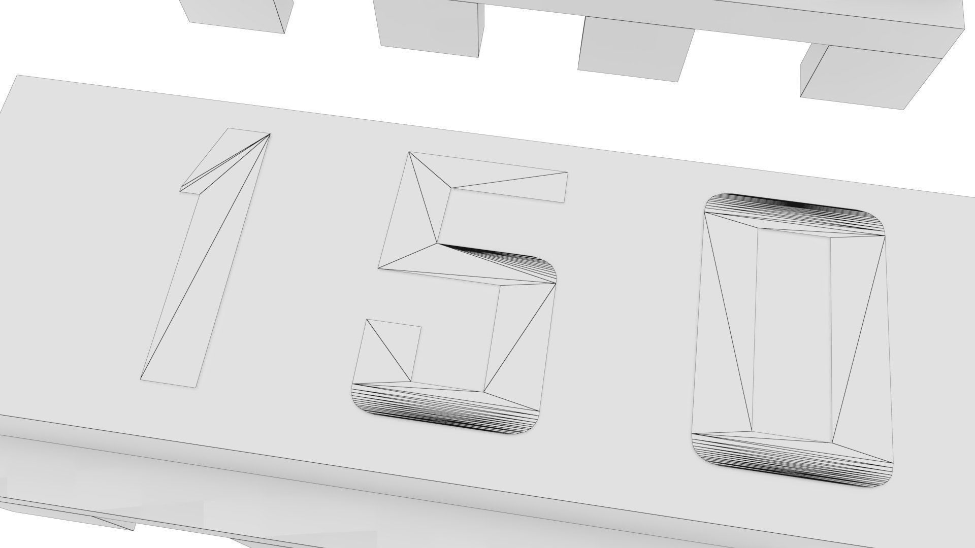 Circuit Board Chip Module Low-poly 3D model_13