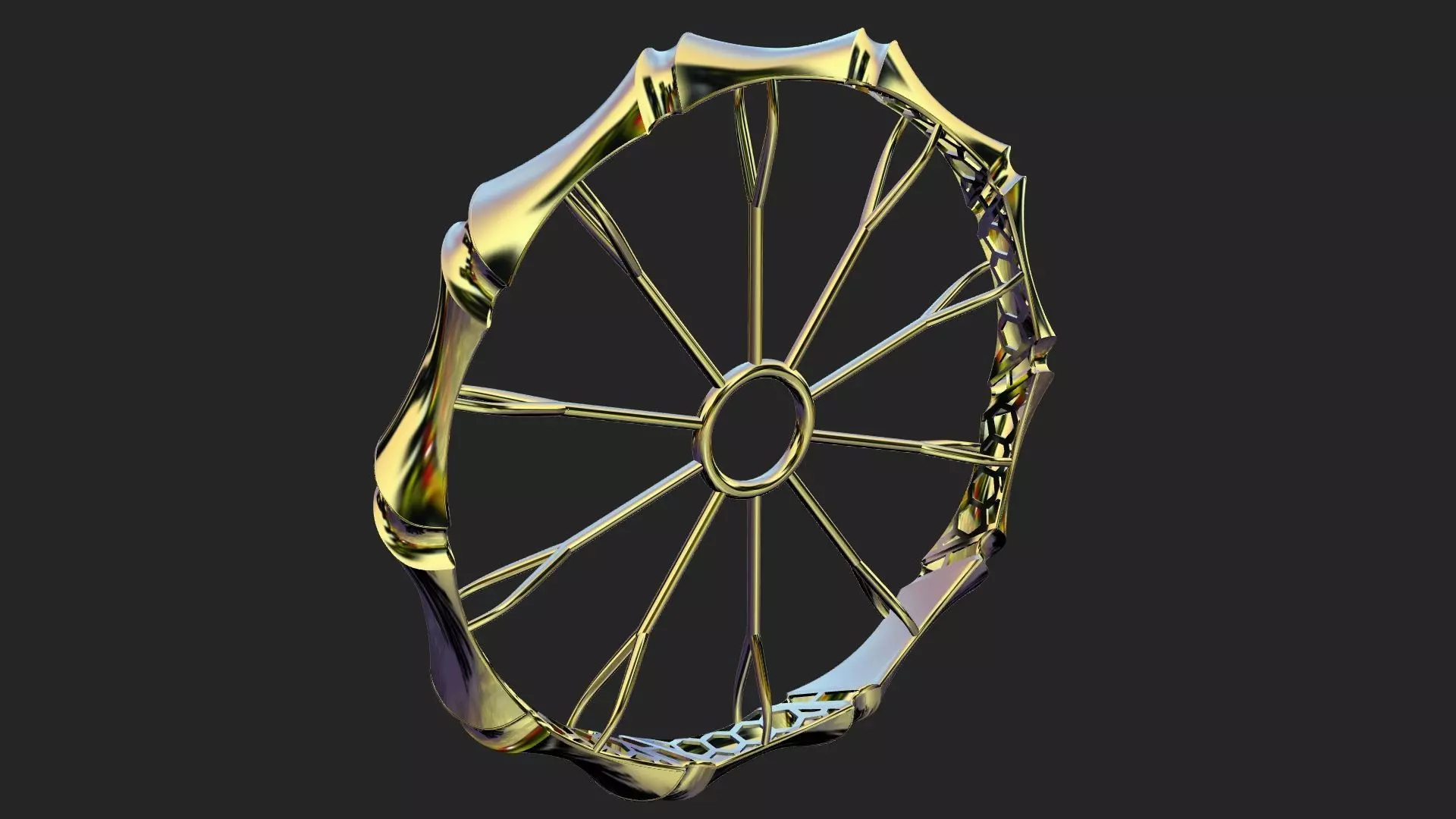 Fusion bracelet code 708 in 4 sizes 3D print model_0