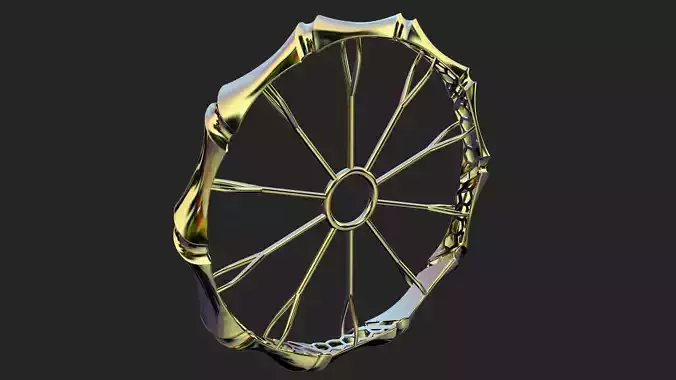 Fusion bracelet code 708 in 4 sizes 3D print model
