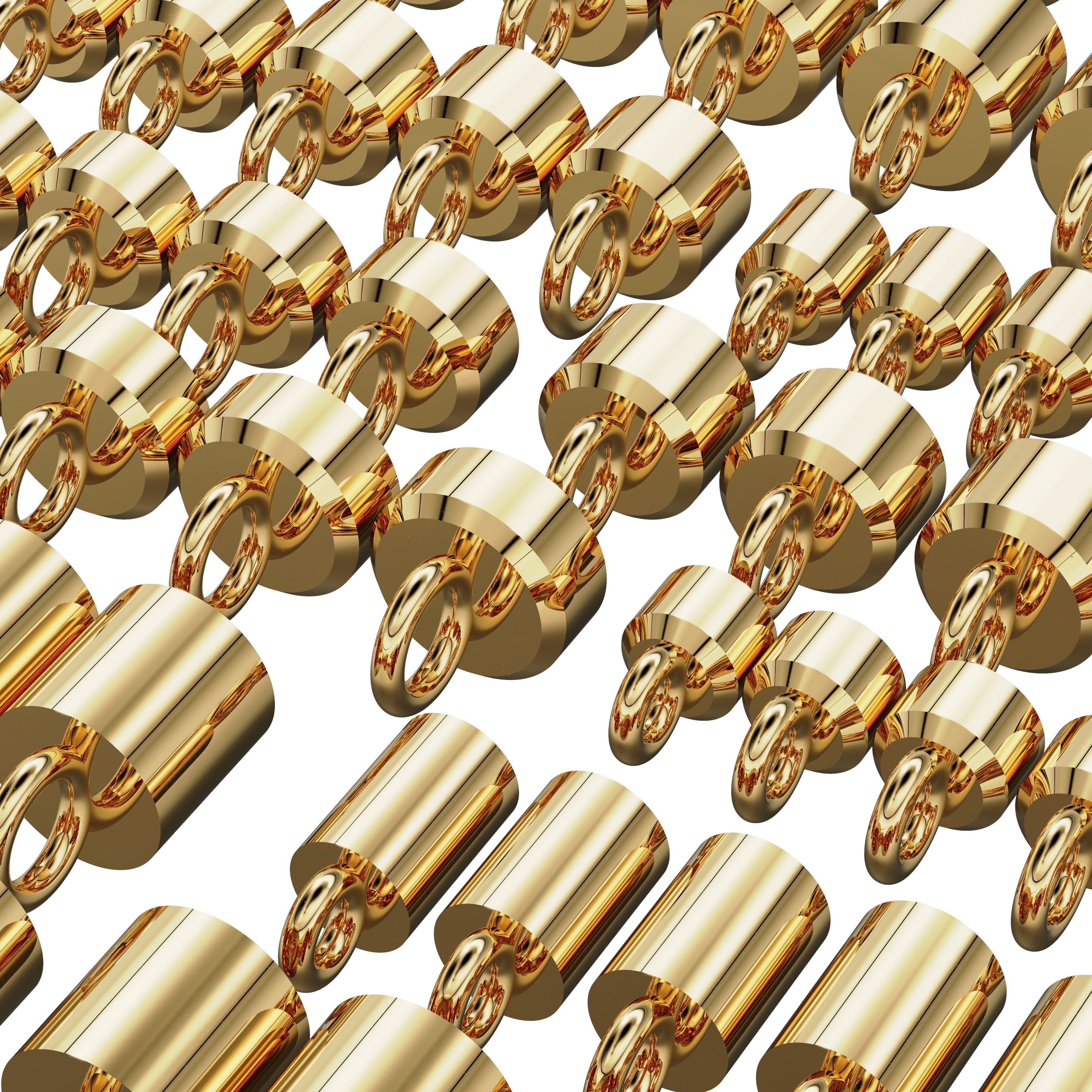 288 different sizes caps tips for bracelets and pendants  3D print model_6
