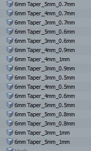 288 different sizes caps tips for bracelets and pendants  3D print model_15