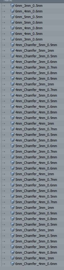 288 different sizes caps tips for bracelets and pendants  3D print model_11