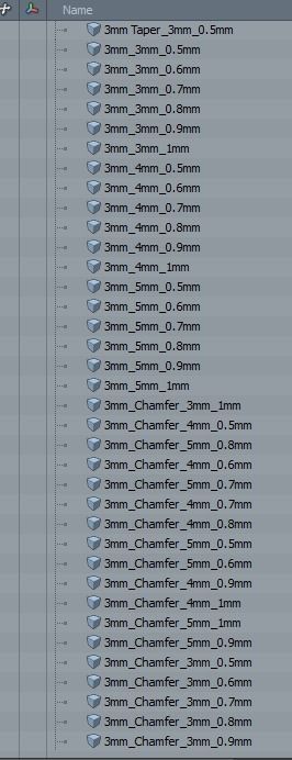 288 different sizes caps tips for bracelets and pendants  3D print model_9