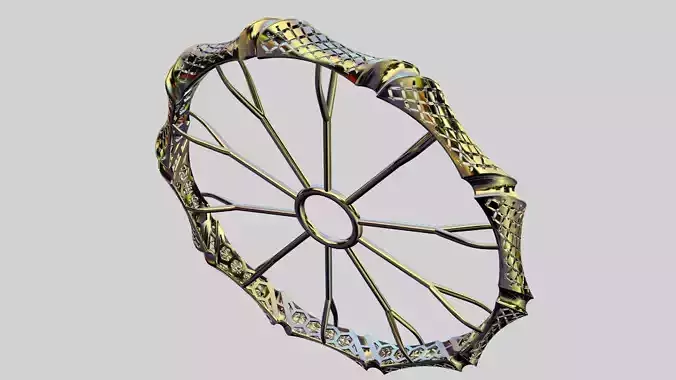Fusion bracelet code 709 in 4 sizes 3D print model