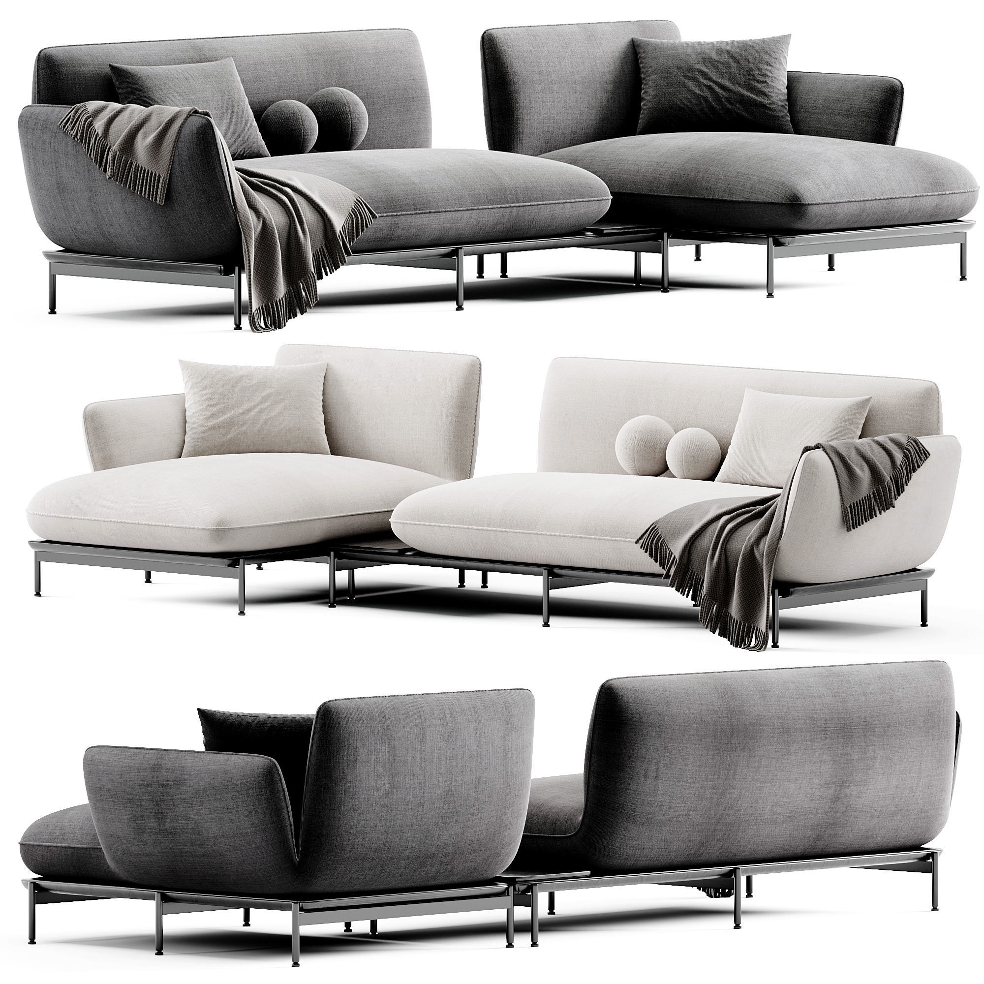 Sofa LOTUS By Blanche 3D model_3