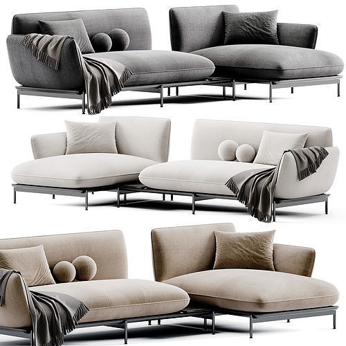 Sofa LOTUS By Blanche 3D model 2