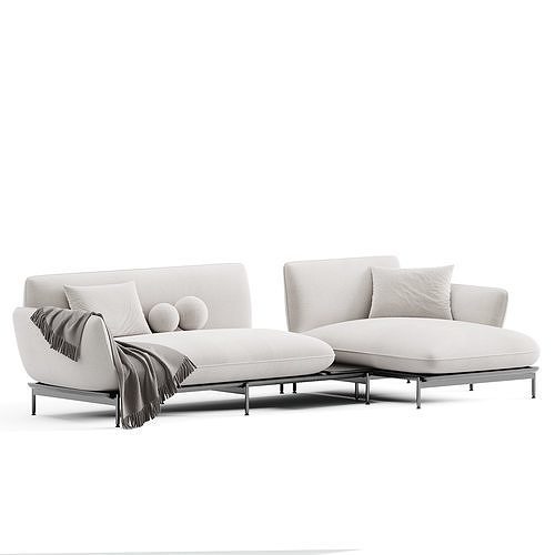 Sofa LOTUS By Blanche 3D model 5