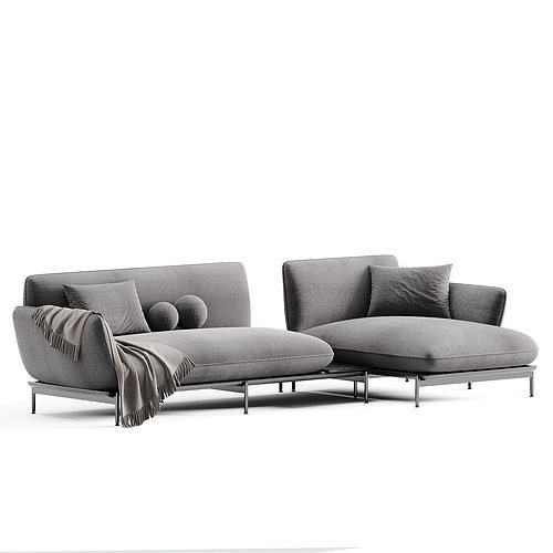 Sofa LOTUS By Blanche 3D model 6