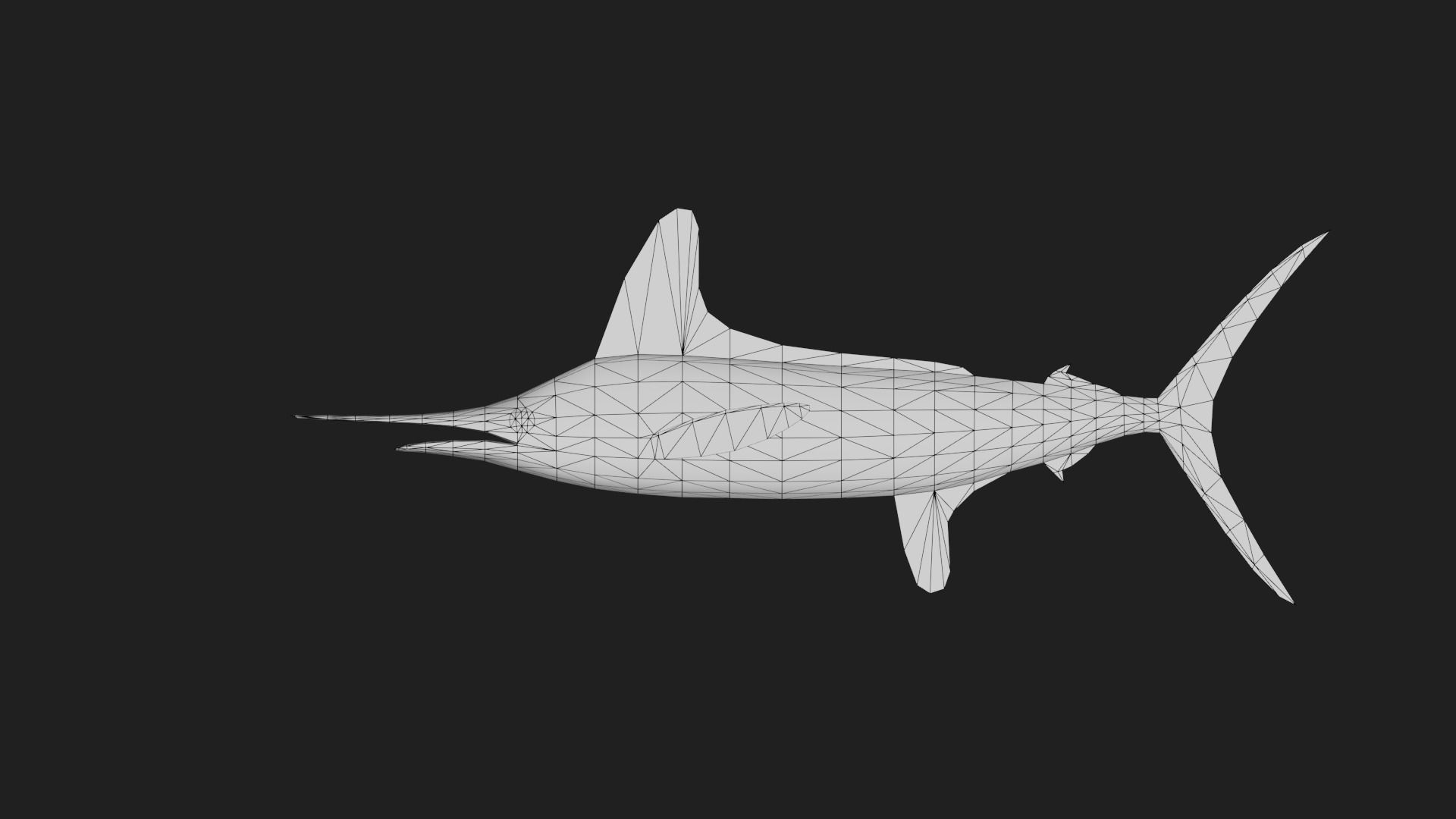 Marlin Low-poly 3D model_1