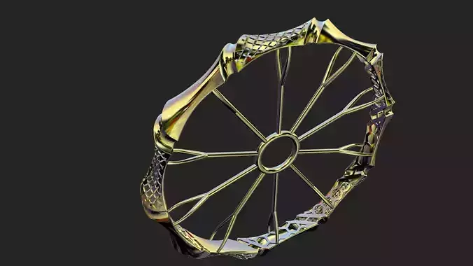 Fusion bangle code 710 in 4 sizes 3D print model