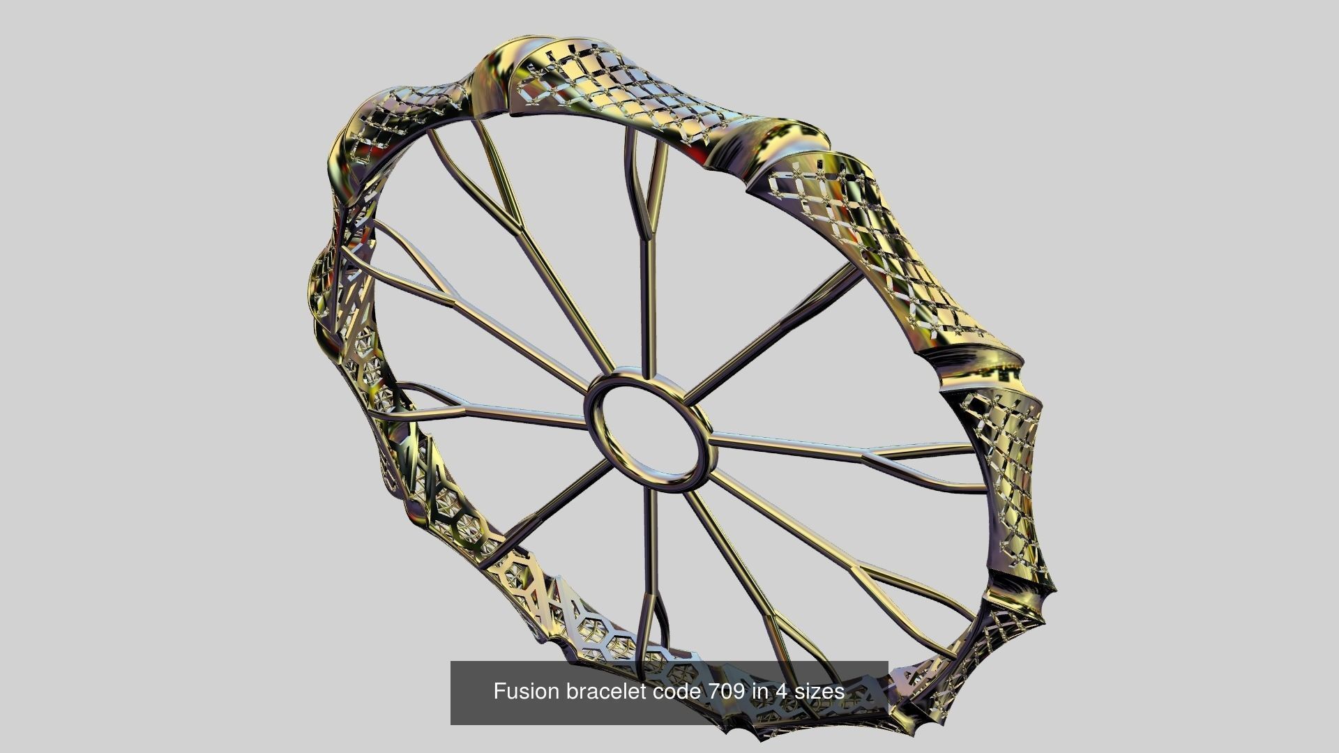 Fusion bangle code 708 and 709 and 710 in 4 sizes 3D Model Collection_2