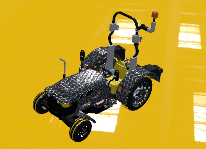 High-Quality Tractor CAD Model 3D model_2