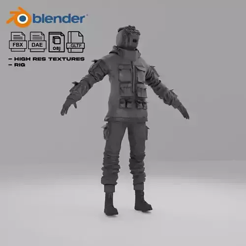 Scifi Character - Cyberpunk Black ops 