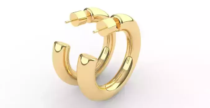 GOLD HOOPS  EARRINGS