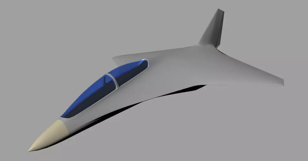 BWB fighter 3D model